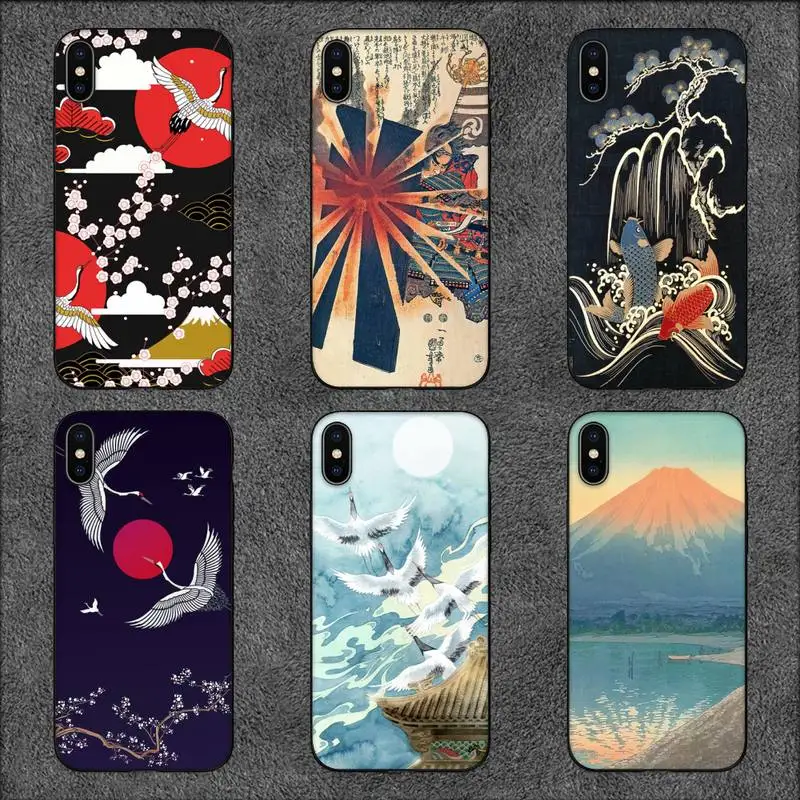 

Чехол для телефона в японском стиле для iPhone 11 12 Mini 13 14 Pro XS Max X 8 7 6s Plus 5 SE XR