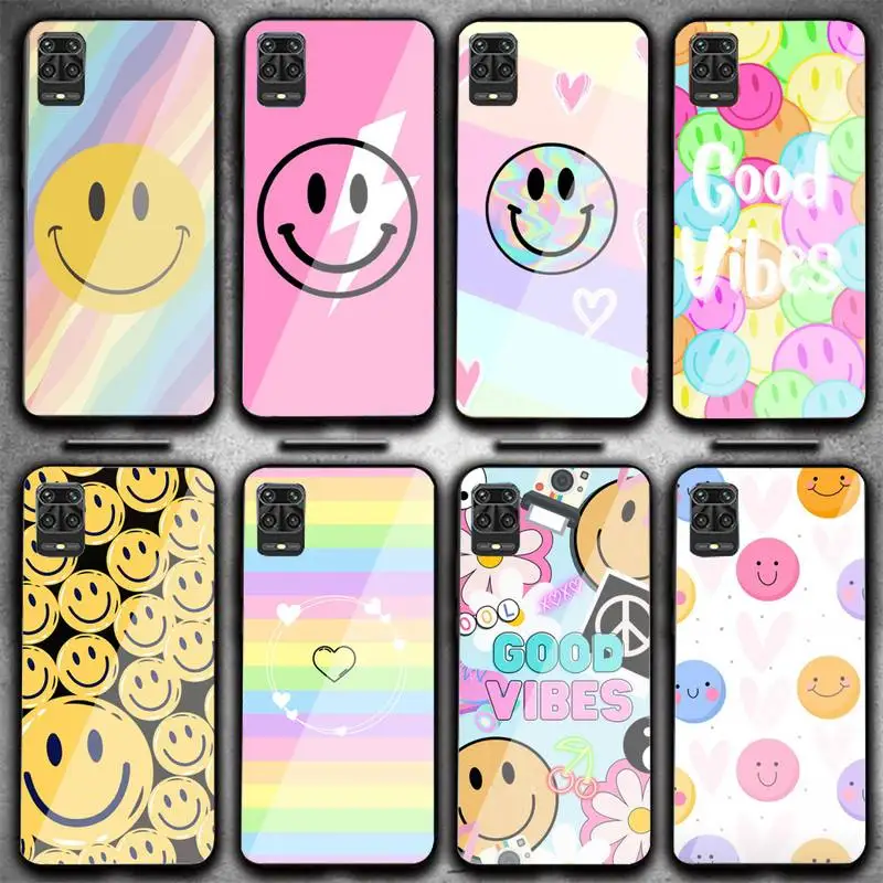 

Smiley Rainbow Phone Case Phone Case For Xiaomi6 8SE X2S NOTE3 Redmi4 5 6 Plus Note 4 5 6 7 Tempered Glass Shell