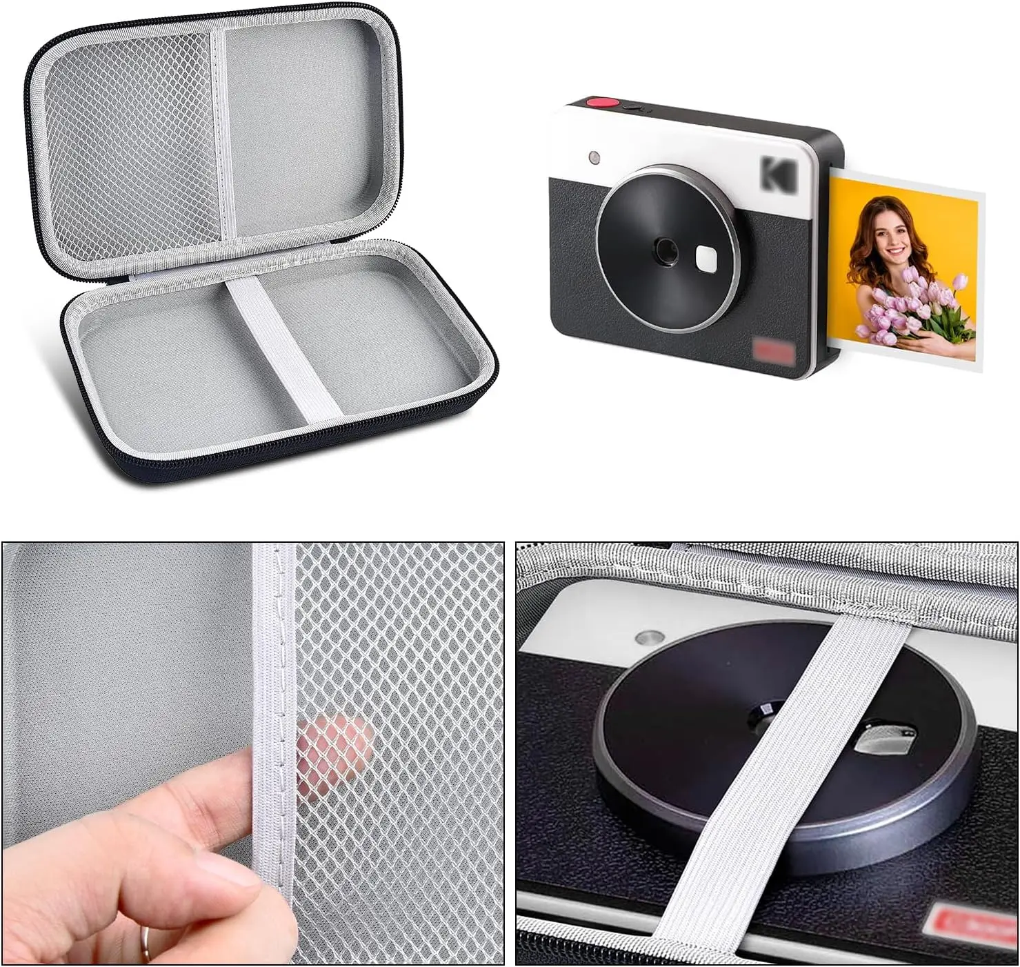 Чехол совместим с KODAK Mini Shot 3 Retro/для Kodak All-New 3/для Retro Square Instant Camera