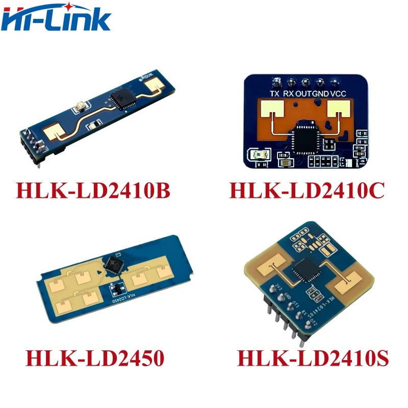 Фото HI-Link HLK-LD2410C HLK-LD2410B 24G FMCW 24 ГГц Интеллектуальный радарный модуль обнаружения присутствия человека Датчик движения миллиметровой волны 5 В №3