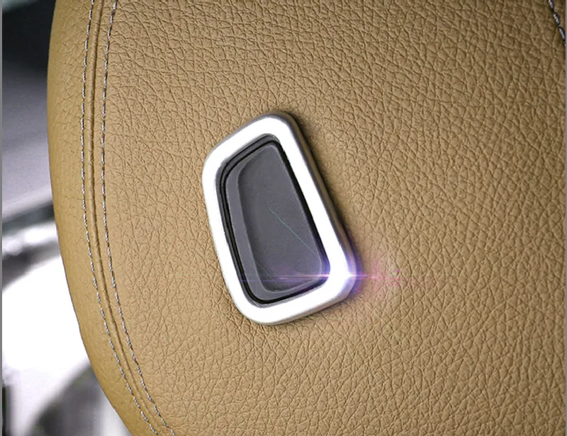 

2 шт., матовые Серебристые кнопки на подголовник автомобиля, для BMW 5 серии G30 2017 2018