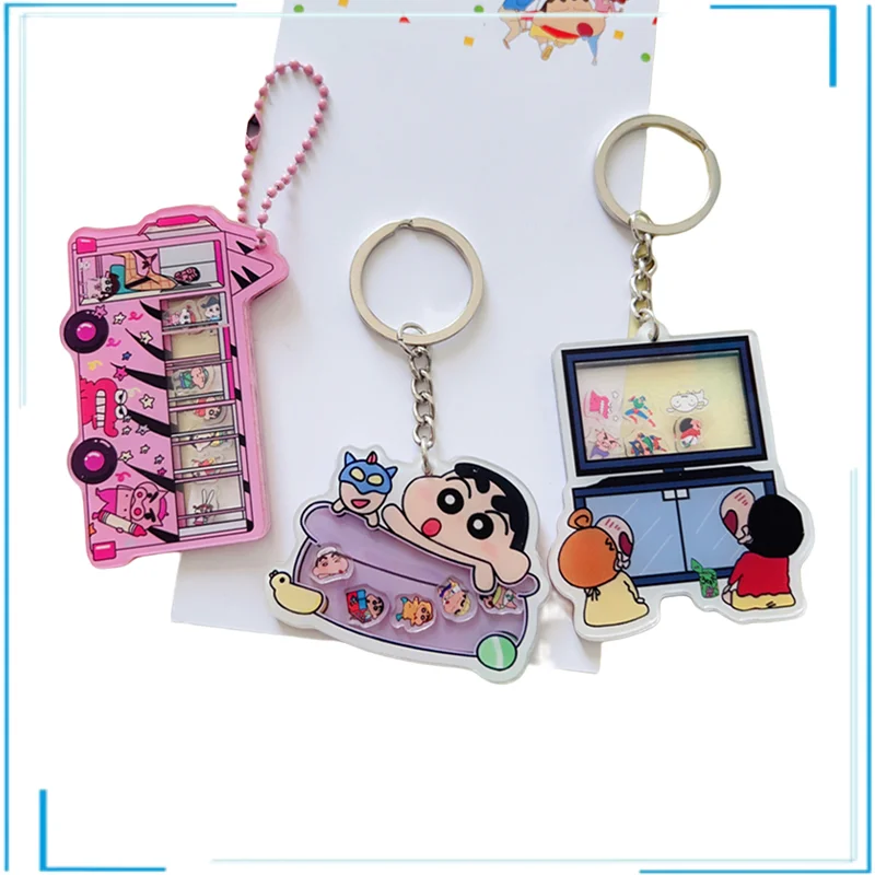 

Japanese Anime Crayon Shin-chan Anime Figures Shinnosuke Nohara Different Styles of Cute Cartoon Anime Characters Pendants