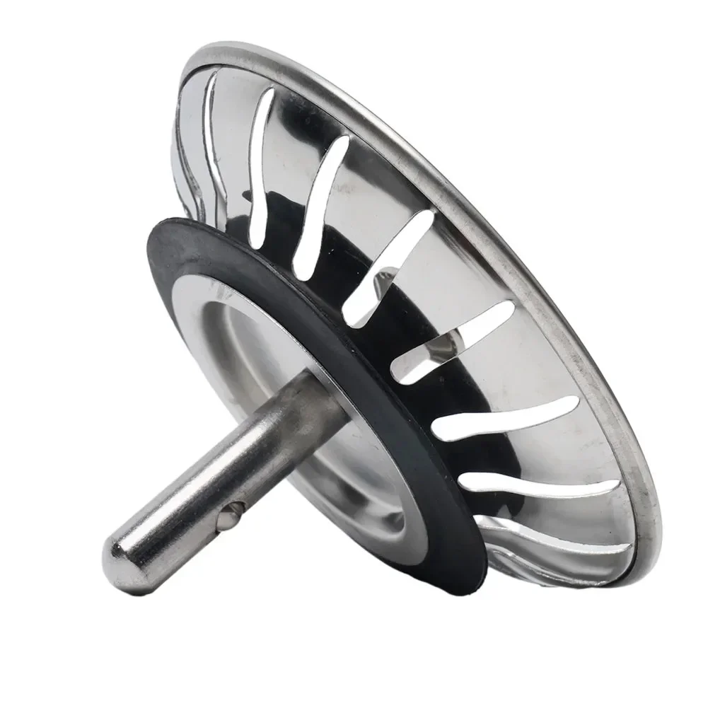 Фильтр для кухонной раковины пробка сливного фильтра 80 мм из нержавеющей стали