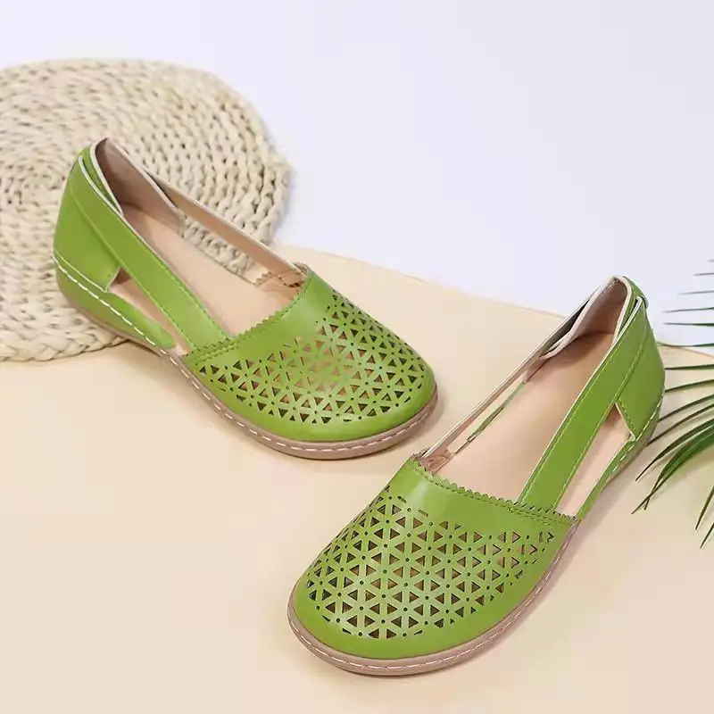 

Summer Women Sandals Wedges Orthopedic Hollow Out Ladsies Casuasl Shoes Slip on Vintage Female Sandals Chaussure Femme Sandals