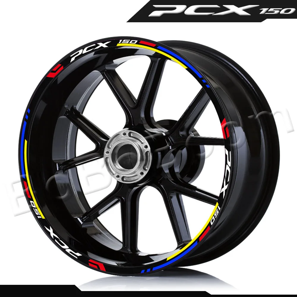 

Для HONDA PCX 150 PCX150 pcx150 мотоциклетный обод скутер колесо наклейка Светоотражающая полоса лента аксессуары водонепроницаемые