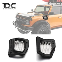 110 air intake side metal inlet grille nylon for traxxas trx4 2021 bronco v8 engine coolling rc car upgrade accessories