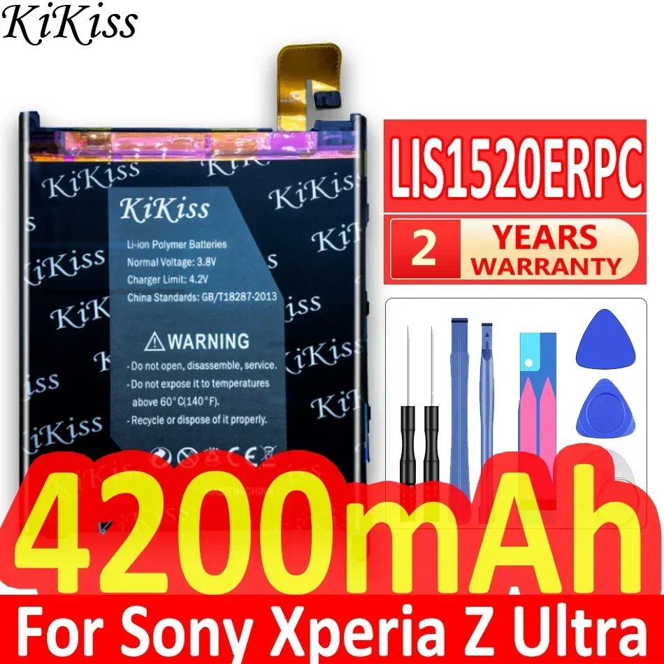 Аккумулятор KiKiss 4200 мАч для мобильного телефона Sony Xperia Z Ultra/ZU/L4 XL39h C6802 C6833 Togari LIS1520ERPC