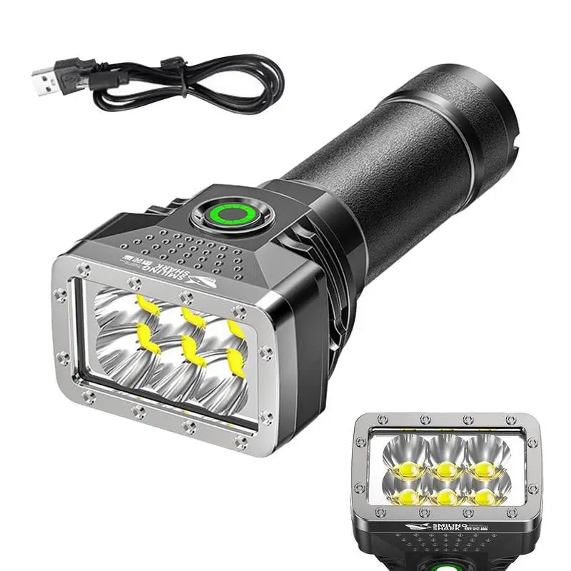 

High Power LED Flashlight Rechargeable Torch Zoom Hand For Camping Hiking Outdoor Home Emergency Use