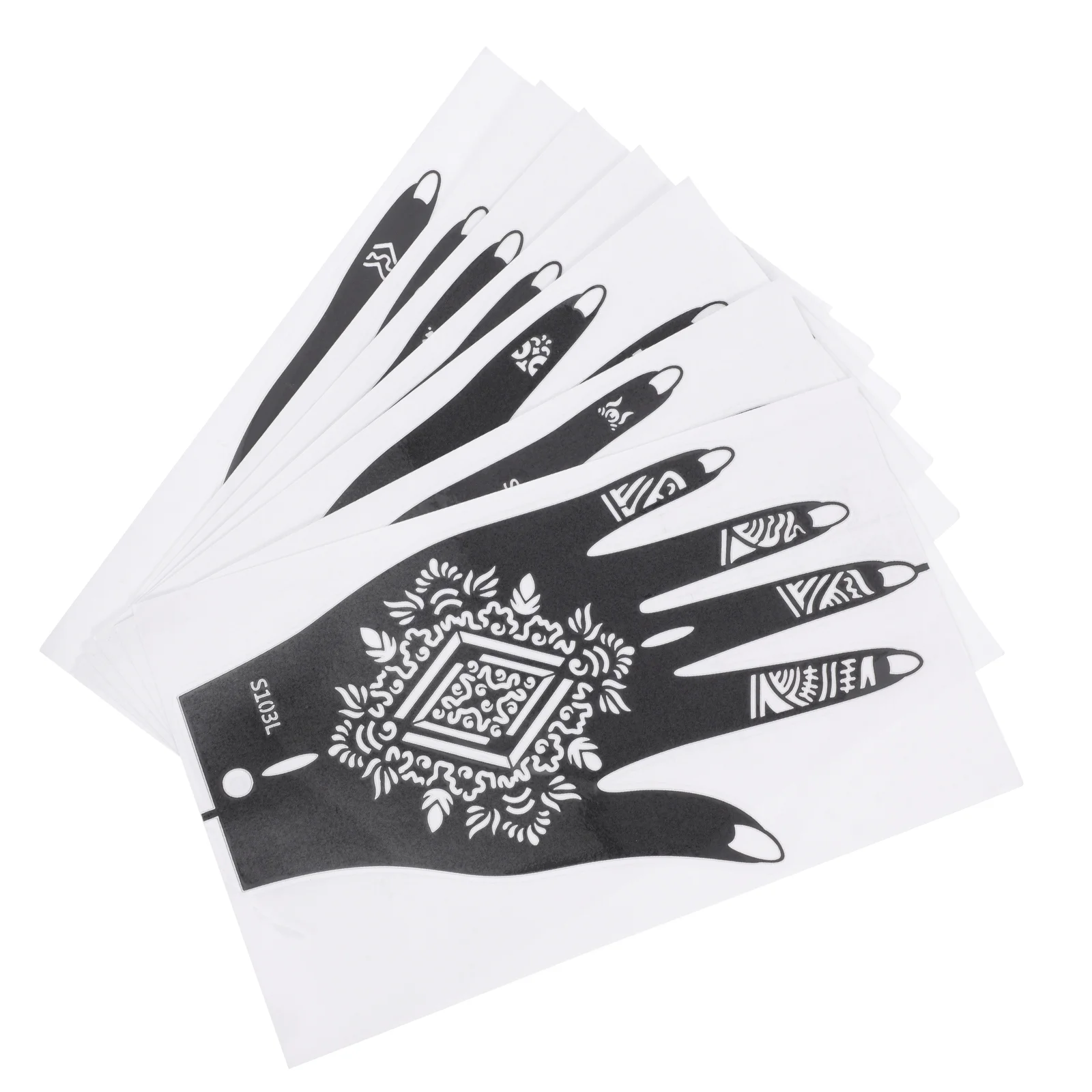 

7PCS Colored Drawing Hand Stencil Hand Painting Template for Home Store Friend