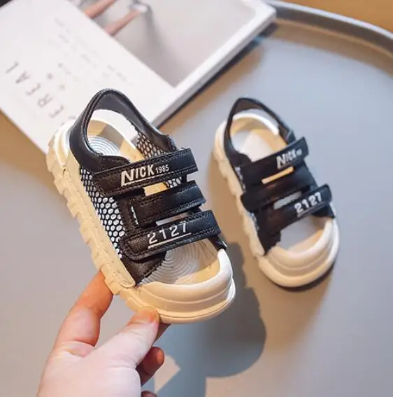 

Сандалии для маленьких мальчиков, детские летние спортивные туфли для малышей, сетчатые дышащие кроссовки для мальчиков, Детские пляжные с...