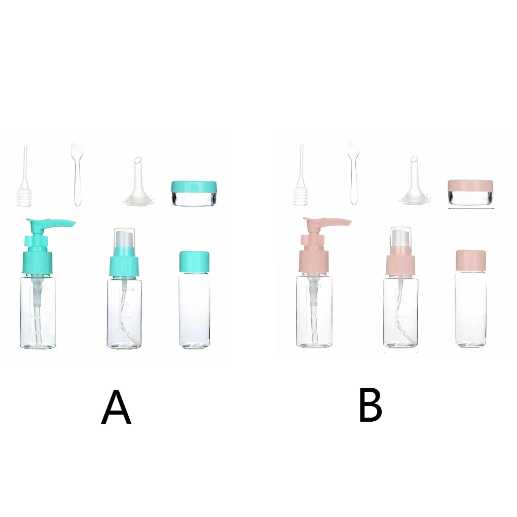 

1 2 3 Set Travel Bottles Empty Cosmetics Cream Hand Wash Dispenser Washable Shower Toiletry Makeup Organizer Pink