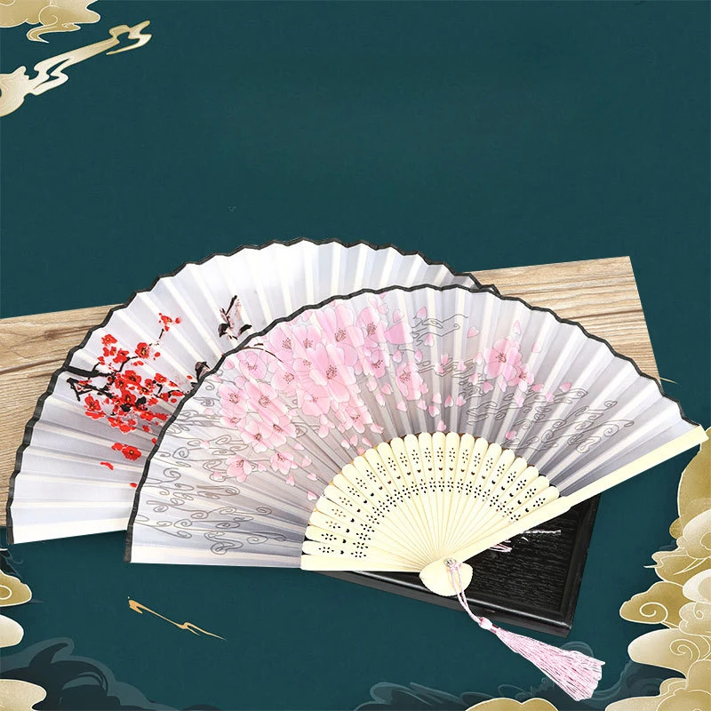 

Exquisite Mimicking Ancient Bamboo Hand Fans,Tourist Area Women Decor Folding Fan,Dance Decoration ART Photographic Prop Fans