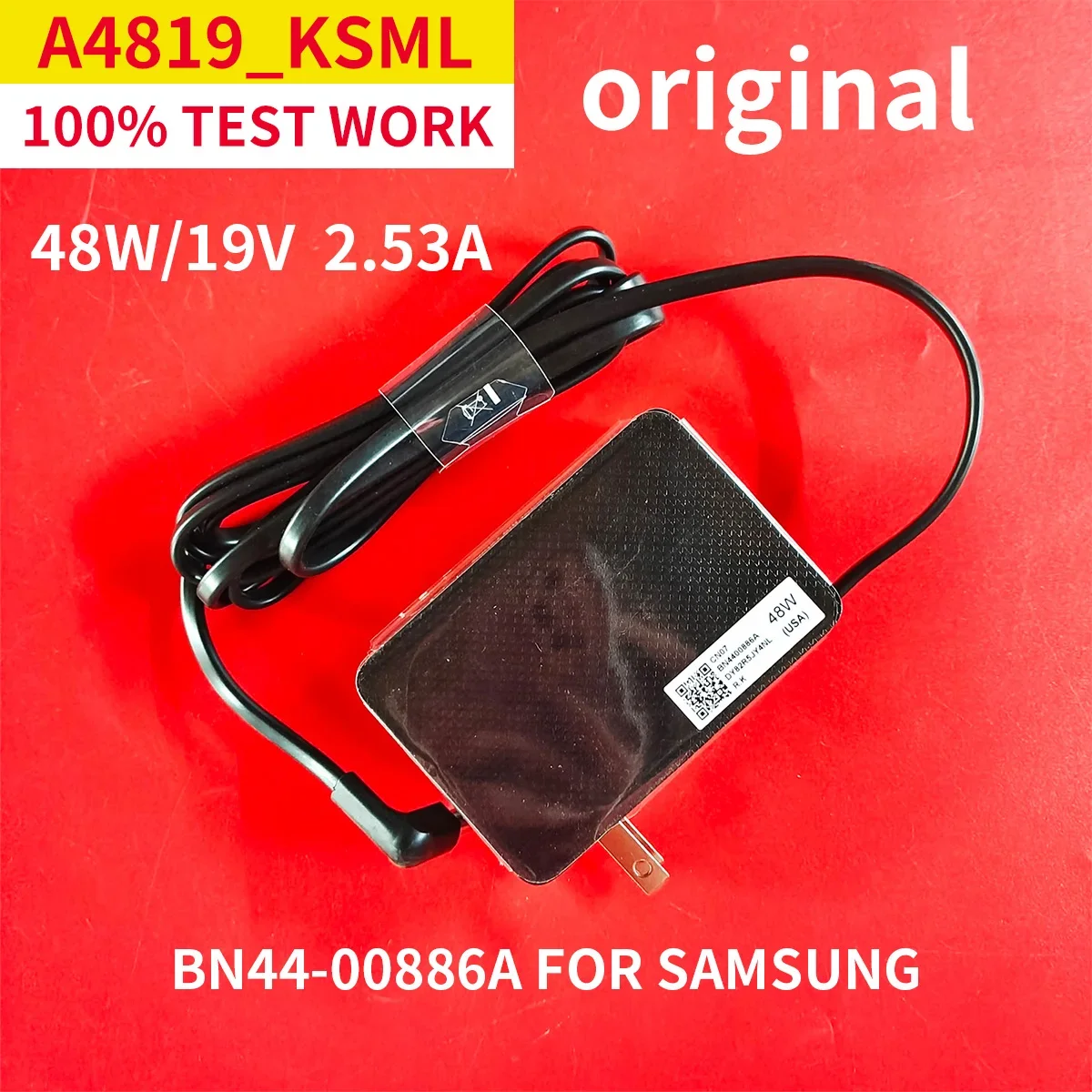 Фото A4819_KSML 19V 2.53A 48W BN44-00886D AC для Samsung V32F390SEXXXU ODYSSEY G5 HW-M360 Блок питания №1