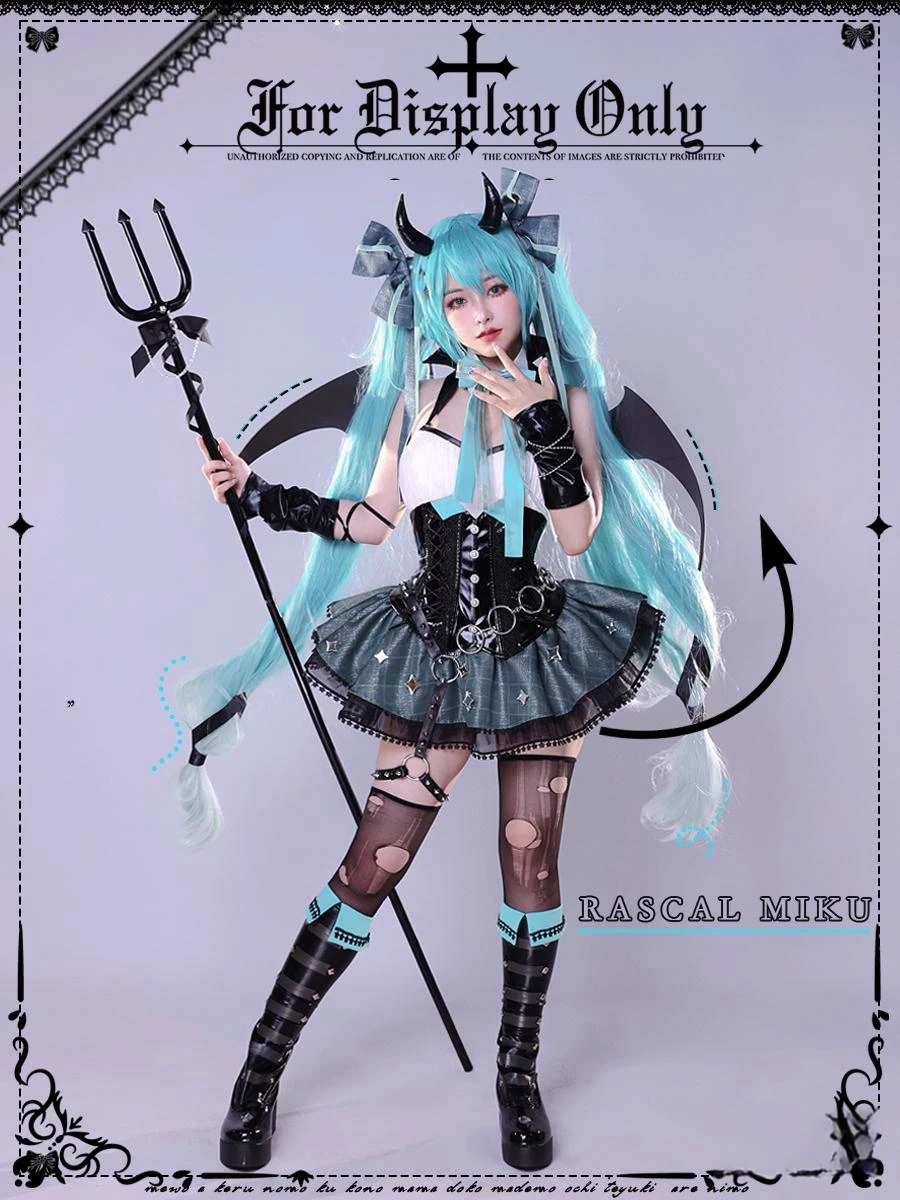 Mikuu Little Devil Косплей MIKUU Енот Шакал Костюм Девушка Одежда на Хэллоуин Платье Аниме