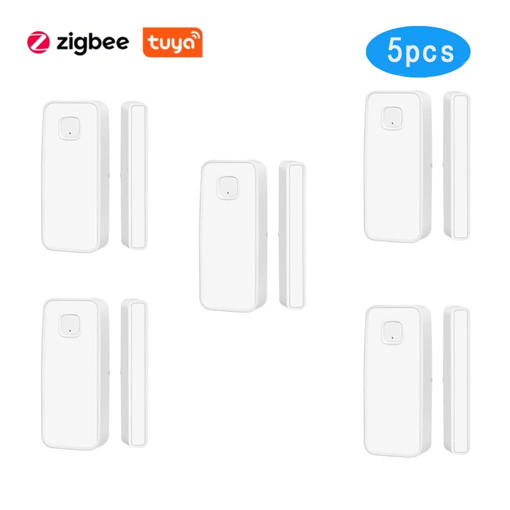 

Tuya Wifi датчик двери окна детектор сигнализации умный срок службы Совместимость с Alexa Google домашняя защита безопасности