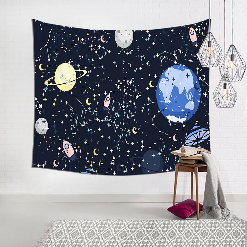 Ночное небо Звезда гобелен Вселенная мечта галактика текстура созвездия