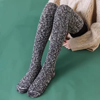 above over knee socks long women winter warm ladies girls female thigh high stockings knitted foot leg warmer 2022 new fashion
