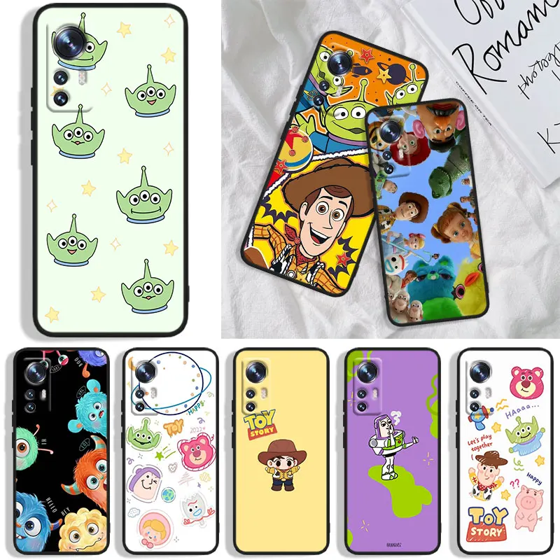 Disney Fun Toy Story Phone Case For Xiaomi Mi A1(5X) A2(6X) A3(CC9E) Play Mix 3 8 9 9T Note 10 Lite Pro SE Black Funda Cover