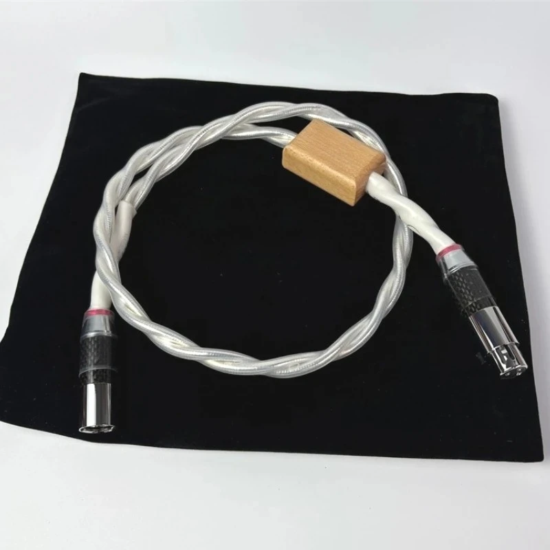 Фото HiFi Audio XLR цифровой коаксиальный кабель экран AES/EBU посеребренные медные цифровые сбалансированные кабели №3