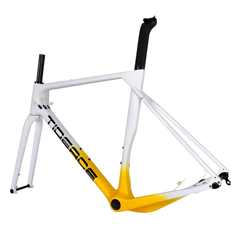 Велосипедная Рама Tideace CX072 карбоновая гравийная рама для велосипеда комплект