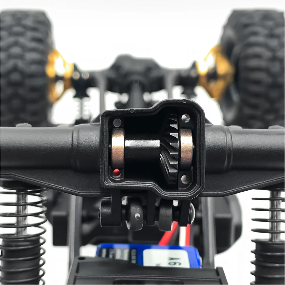 Фото YEAHRUN 24T + 12T/22T + 10T стальной Overdrive, спиральная коническая ось, шестерня для 1/18 RC гусеничного автомобиля TRX4M Bronco Defender Gears №4