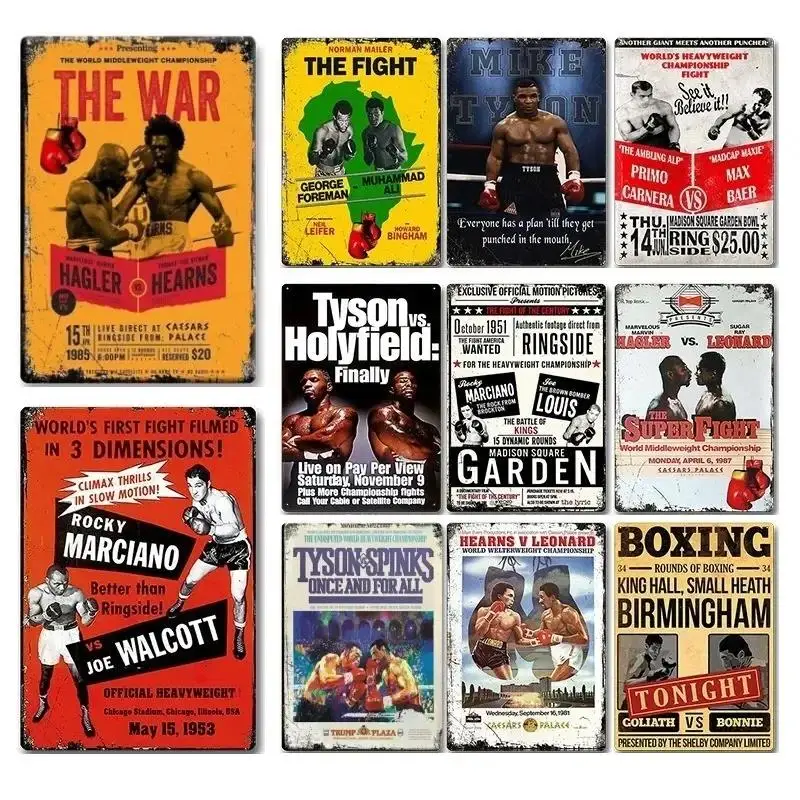 Металлическая жестяная вывеска постер для бокса металлическая табличка декора