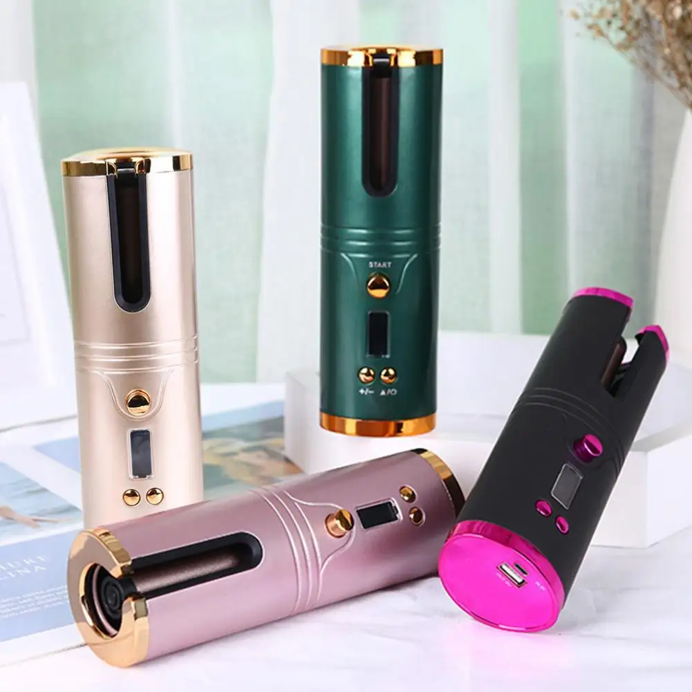 

1 Set Cordless Curler LCD Screen Fast Heating ABS Wireless Automatic Curling Tools for Women