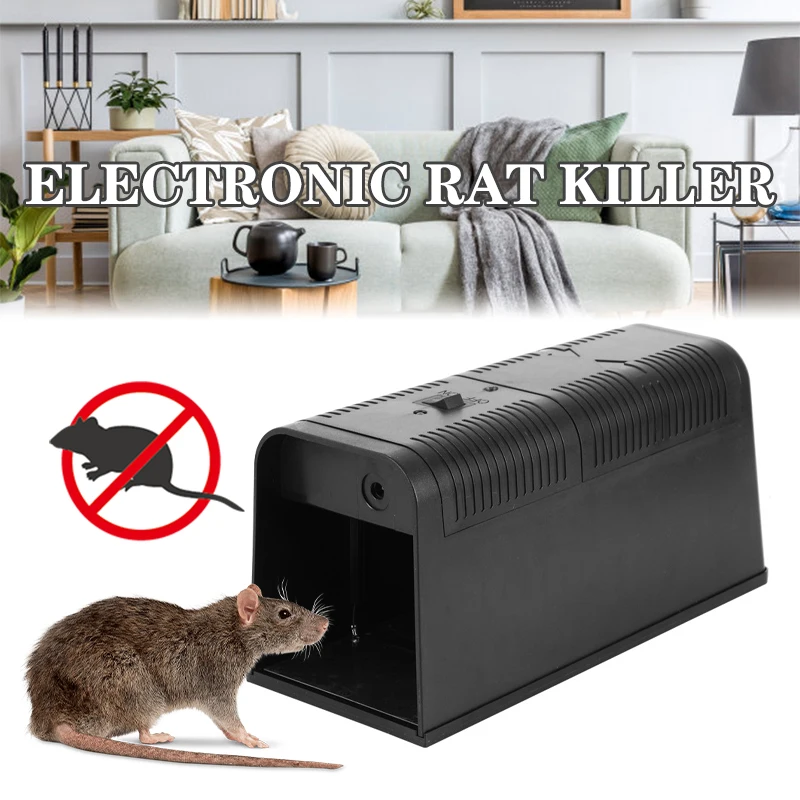

Electric Mousetrap Rat Trap Mice Killer Humane Rodent Catching Catcher Reusable Smart Hige Voltage Pest Control Killing Trap