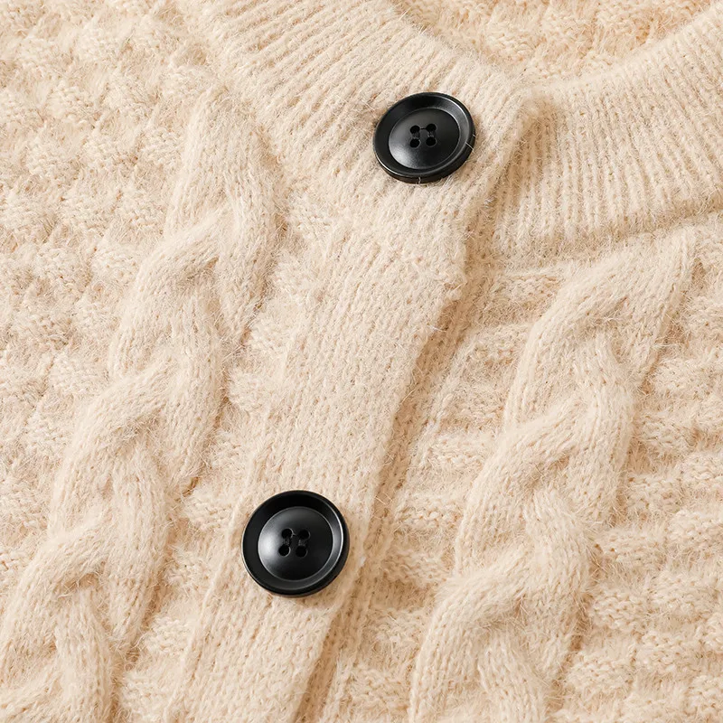 Мужской Кардиган Свитер С Круглым Вырезом Трикотаж Повседневный Свободный Крой