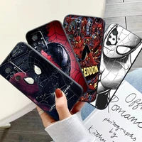 marvel spider man phone case for xiaomi redmi note 10 10x 10t 10s 9 9t 9a 9c 9s 9 pro max carcasa silicone cover back