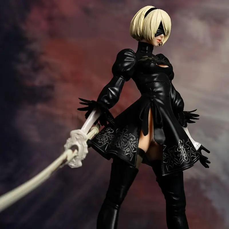

NieR Automata 2B Action Figure YoRHa No.2 Type B 28cm Anime Figures Figurine Statue Collectible Model Doll Toy for boy Gift
