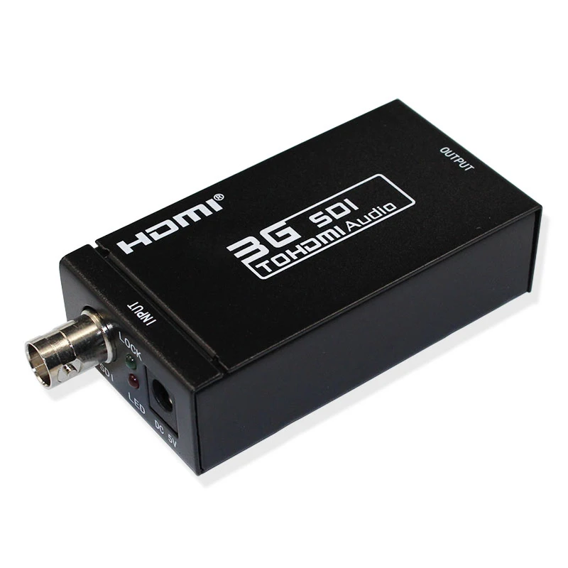 

3G SDI To HDMI Converter BNC Coax 1080P Monitor HDTV Audio Video Adapter