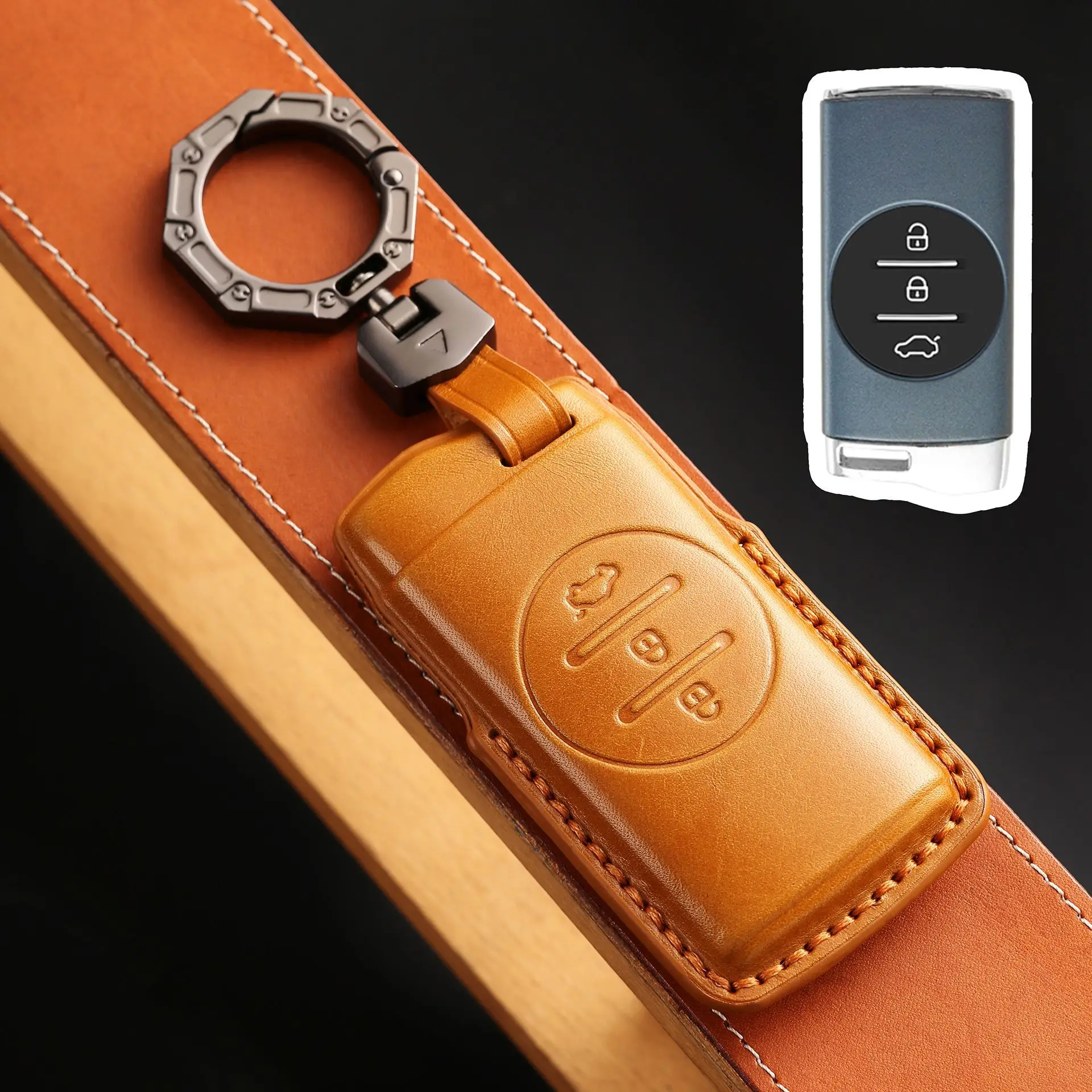 

Кожаный чехол для автомобильного ключа, чехол для Chery Tiggo 4 5X 7 Pro 8 Exeed Txl Tx Lx 2024, аксессуары
