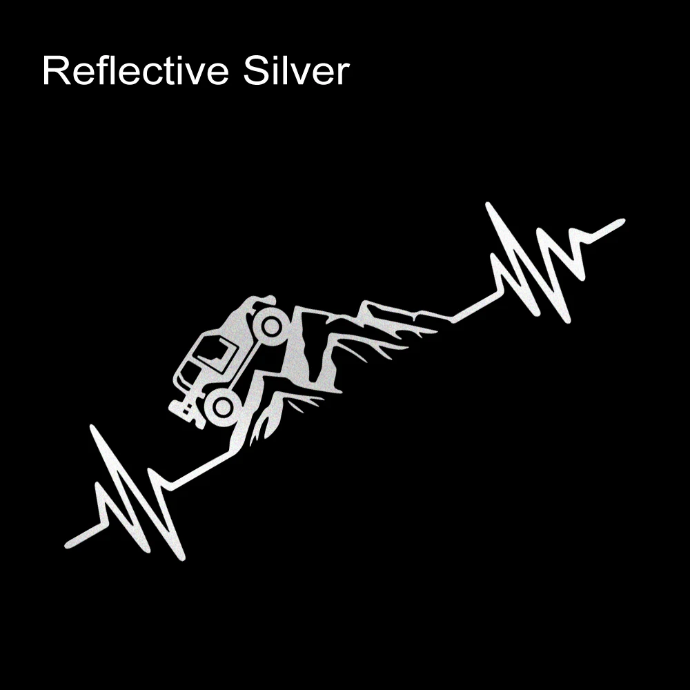 

Отражатель сердцебиения внедорожник Гора восхождение графика автомобиль наклейка виниловая декоративная наклейка 4x4 грузовик Авто ветровое стекло бампер украшение