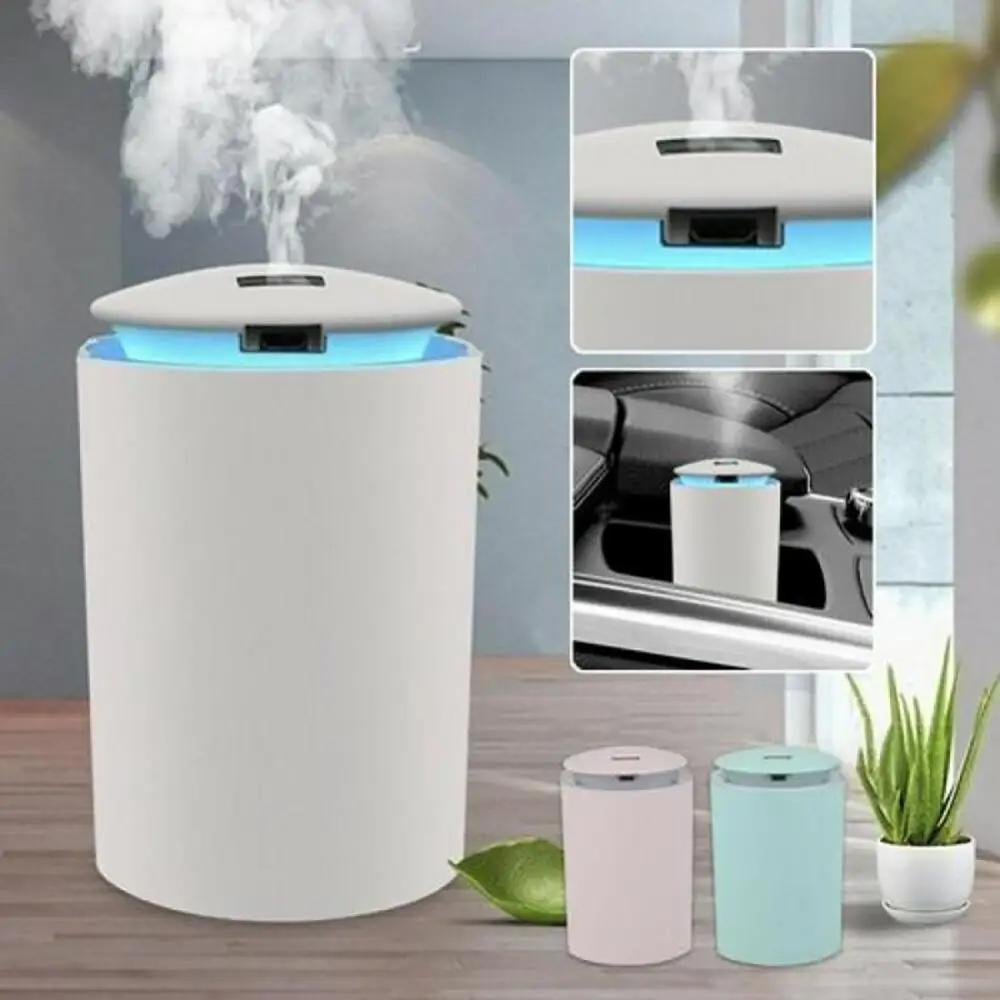 

260ML Ultrasonic Air Humidifier Car Aromatherapy Essential Oil Diffuser Portable USB Freshener Sprayer Light Mist Maker 2022