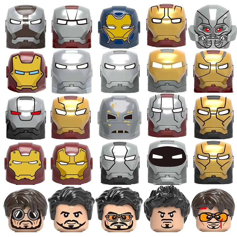 Marvel Мстители Железный человек мейка Супергерои строительные блоки фигурки мини