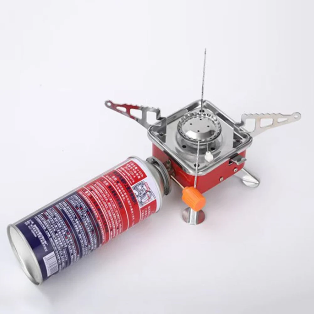 

100% Brand New Durable And Practical Barbecue Fishing Square Burner Small Aluminum Alloy Foldable Design 100g/hr