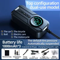 Портативный беспроводной шиномонтажный насос для быстрого накачивания автомобиля электрический воздушный насос для мотоцикла велосипеда лодки автомобильных шин внешний аккумулятор