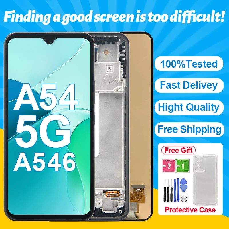 Супер AMOLED A54 5G Экран для Samsung Galaxy ЖК-дисплей A546U A546B A546M Дисплей Сенсорный экран