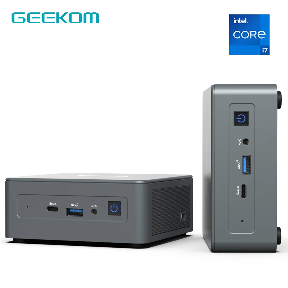 GEEKOM Mini IT11 Mini PC with i7-11390H(Up to 5.0GHz) 16GB/32GB Dual DDR4 512G/1TB SSD Windows 11 Pro Support 4K UHD Dual WiFi 6