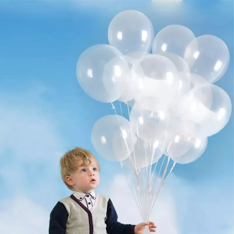 

inch Thick Clear Latex Balloons Transparent Balloons Romantic Wedding Party Birthday Decoration Inflatable Air Balls