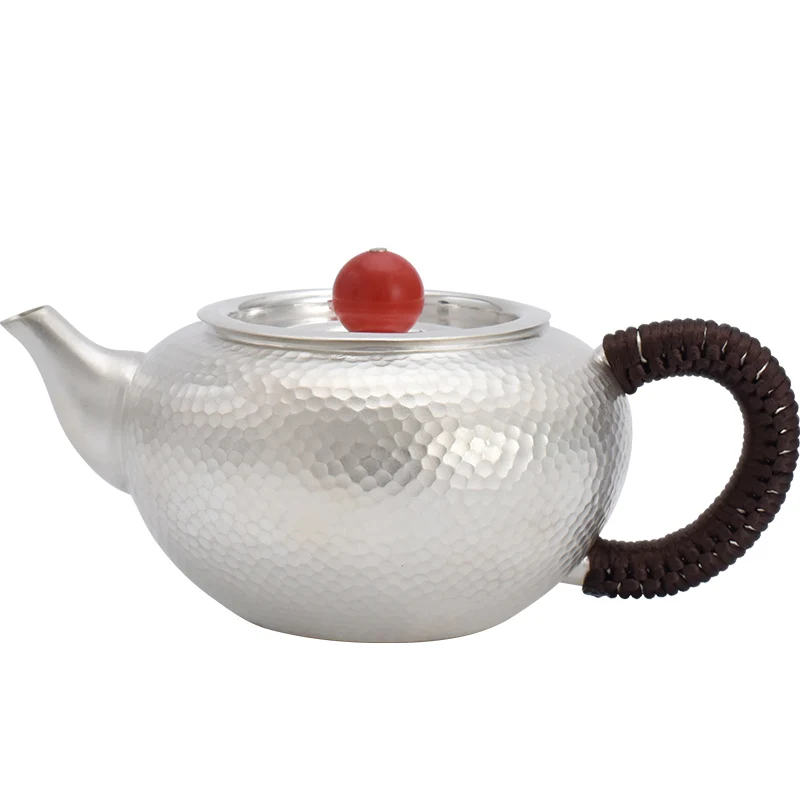 

Молотковый Агат, Стерлинговое серебро 999 пробы, классический пивоваренный чай, специальный высококачественный подарок, домашний чайник 170 м...