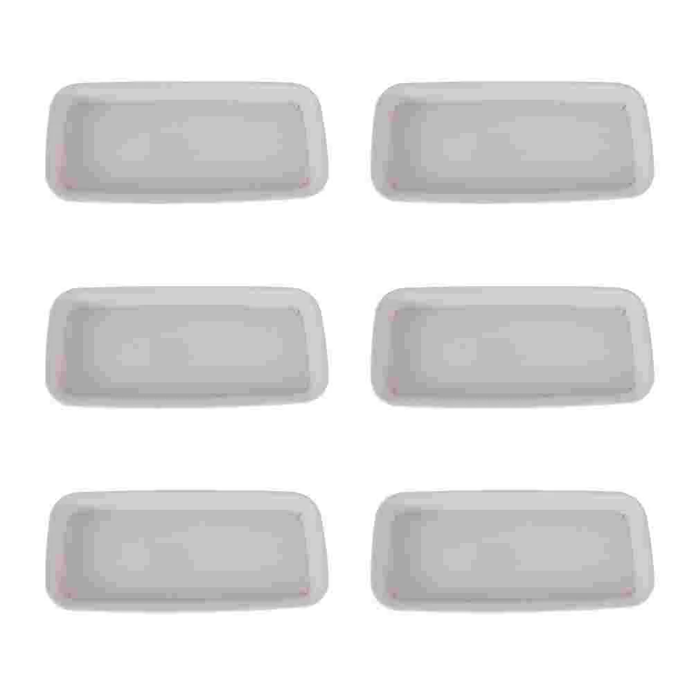 

6Pcs Flower Saucer Plate Rectangular Planter Tray Trays Pot Tray Flower Pot Saucer Planter Tray