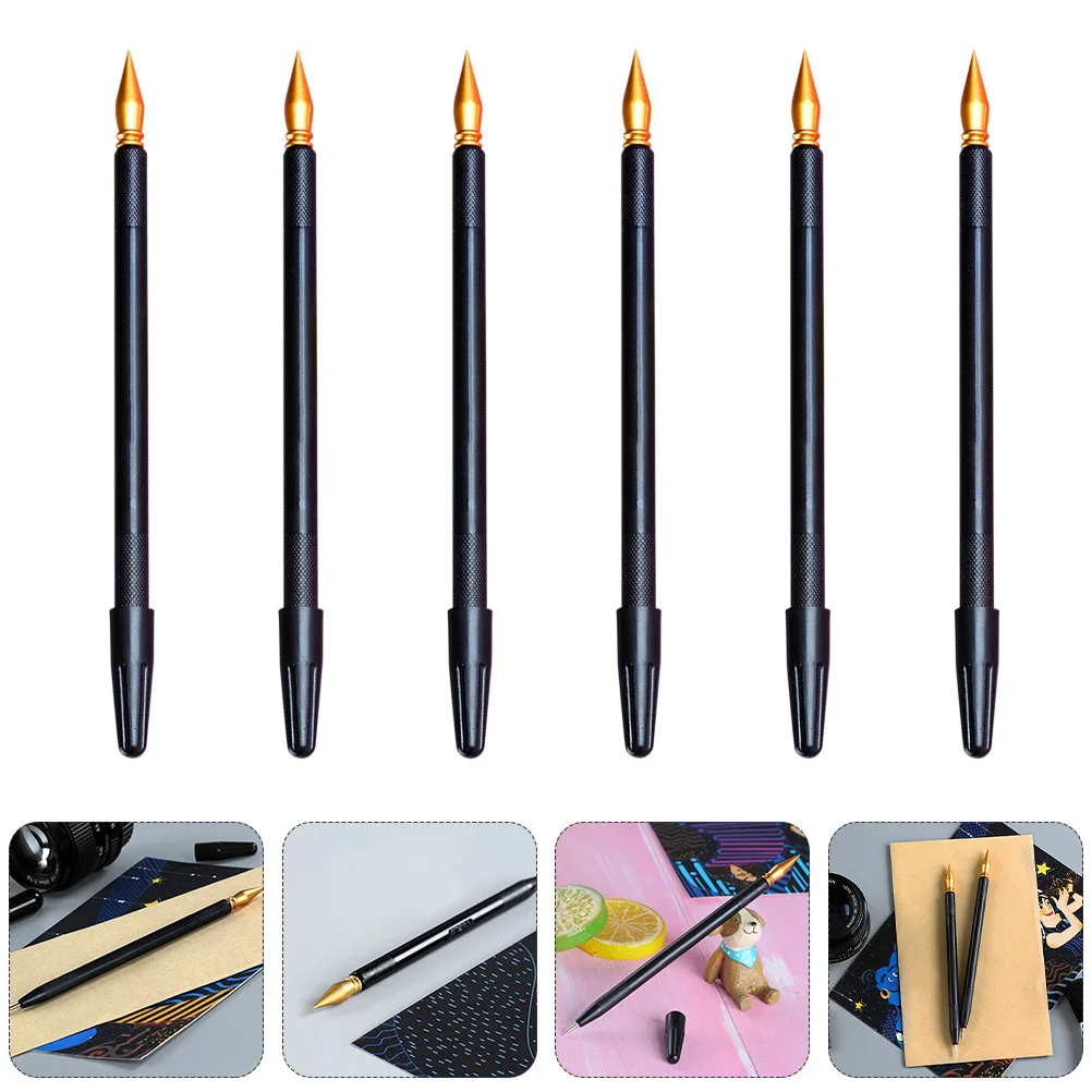 

6pcs Scratch Painting Pens Scratch Painting Tools DIY Pens Children Crafts Pens
