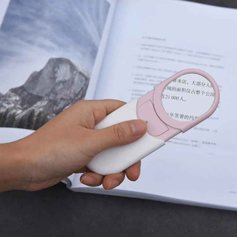 

10x Pull-out Portable Reading Magnifier Glass+LED Jewelry Magnifying Loupe Portable Book Reading Jewelry Checking Magnifier