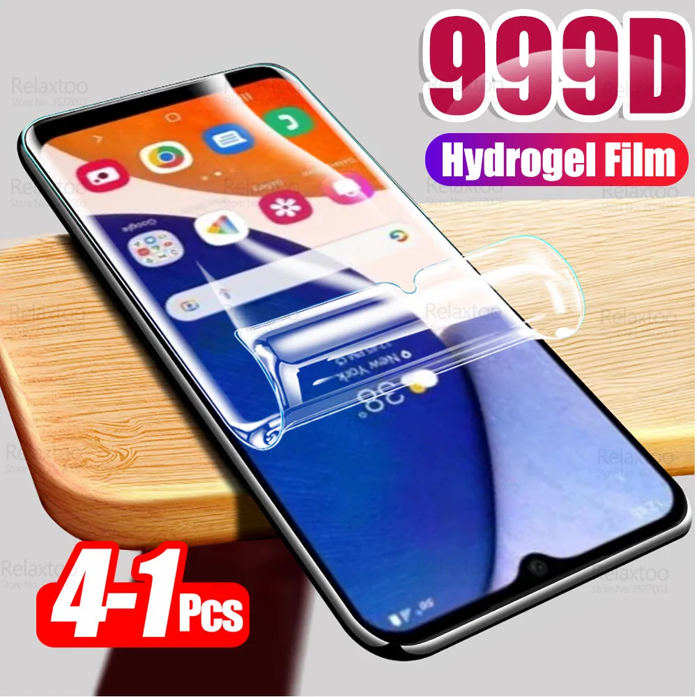 

1-4Pcs 999D Curved Hydrogel Film For Samsung Galaxy A14 5G A 14 14A A146B 2023 SamsungA14 Screen Protector Soft Films Not Glass