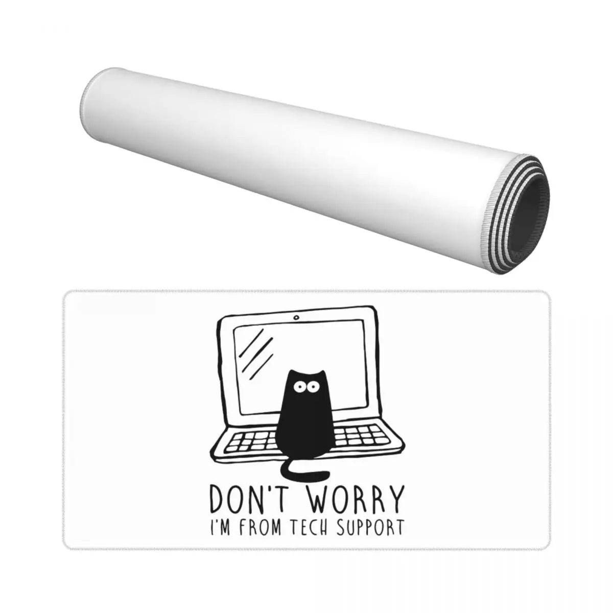 I'm From Tech Support PC Настольный коврик для мыши Cat Geek Программирование инженерное