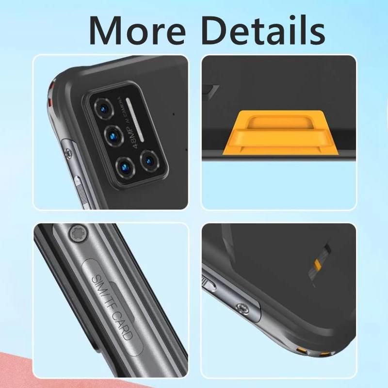 umidigi bison ip68ip69k 8gb128gb waterproof rugged phone 48mp matrix quad camera 6 3 fhd display android 10 smartphone free global shipping