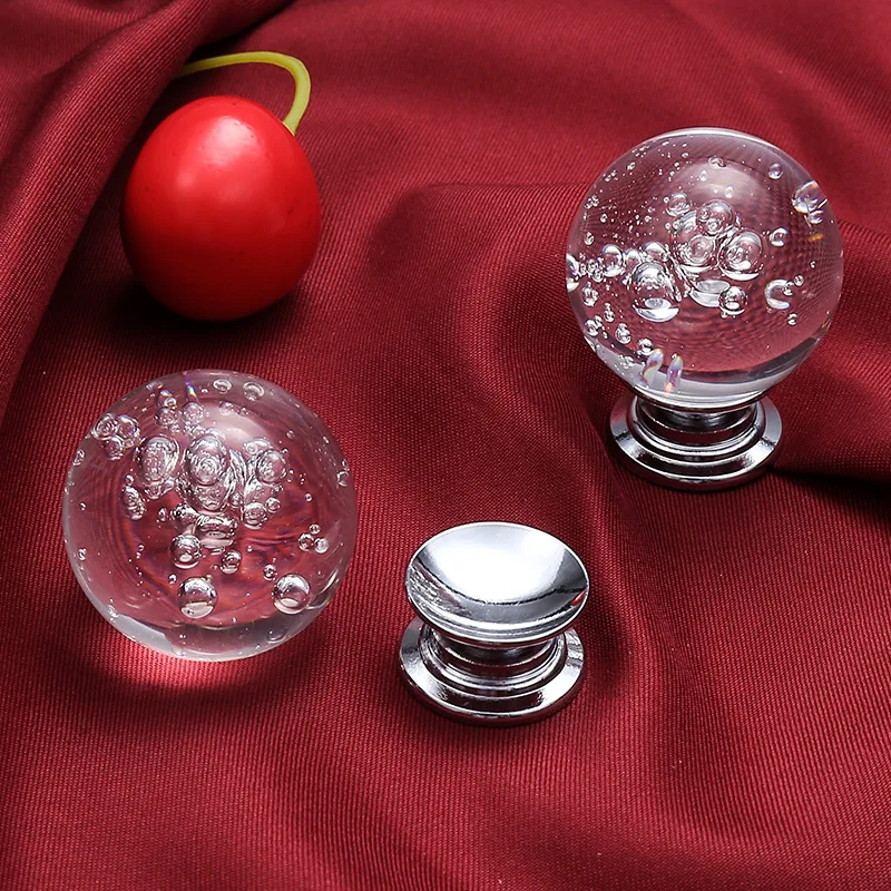 

Crystal furniture cabinet drawer craft handle bubble crystal ball handle multipurpose door and window handle fashion mod