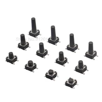 6x6 smd 66 series vertical smt tact switch 4 pin micro button copper feet memontary tactile push button switch